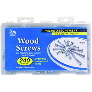 My Helper MH240 Screw Wood Assortment 240Piece,
