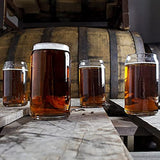 Drinking Glasses 6pc Set - Can Shaped Glass Cups, 16oz Beer Glasses, Tumbler Cup, Cocktail Glasses, Whiskey Glasses, Iced Coffee Glasses, Iced Tea Glasses, Wine Cups, Water Glasses, Kiddush cups.