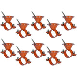 HIGHCRAFT ICF-DQ01-10 Bell Hanger Copper Coated Steel for 1'' Pipe (10PK), 1, 10 Pack
