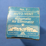 Maid-O-Mist 7 Maid-Mist Auto-Vent No.7, Plastic, 0.175" x 0.175" x 0.175"