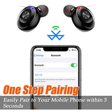 SEYOO Earbuds 5.0 Mini Headphones, Black