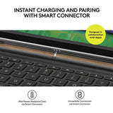 Logitech iPad Pro 10.5 inch Keyboard Case | SLIM COMBO with Detachable, Backlit, Wireless Keyboard and Smart Connector (Black)