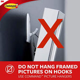Command Large Utility Hook, White, 3-Hooks, 6-Strips (17003-3ES)