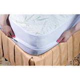 Waterproof Bamboo Mattress Protector - Thick and Soft Quilted Fabric Will Give You a Comfortable, Quiet and Cool Night Sleep. Quality Fabric That is Durable and Machine Wash Really Well. (Queen Size)