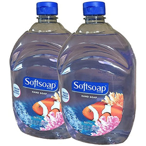 Softsoap Liquid Hand Soap, Aquarium Series, Basic Pack, Unscented, 64 Fl Oz