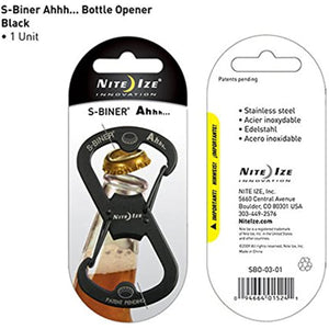 Nite Ize S-Biner Ahhh Bottle Opener - Stainless SBO-03-11