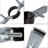 Highcraft DMST-Q212 Riser Clamp Vertical Pipe Hanger for Copper, Iron, CPVC, PEX 2-1/2 in. Plastic Coated Steel