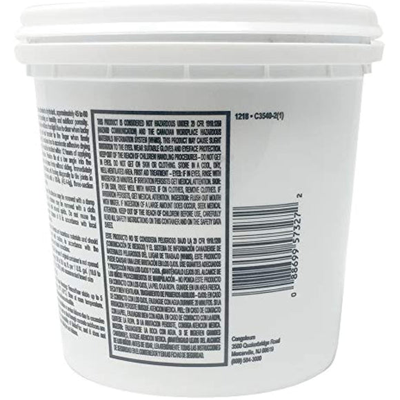 Congoleum DS100 Underflor Pressure-Sensitive Adhesive for Resilient Flooring Plank and Tile 1 Quart