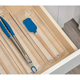 iDesign Linus BPA-Free Plastic Drawer Organizer - 3.25" x 9.75" x 2.25", Clear