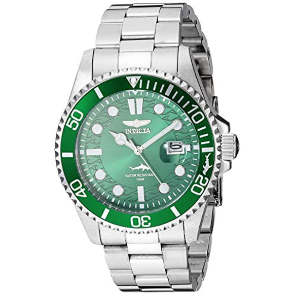 Invicta Men's Pro Diver Quartz Watch with Stainless Steel Strap, Silver, 22 (Model: 30020)