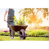 Marathon 20265 Universal Fit Pneumatic (Air-Filled) Wheelbarrow Tire 3" Centered Hub 5/8" Nylon Bushing with Spacer Kit Included