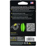 Nite Ize Original Gear Tie, Reusable Rubber Twist Tie, 3-Inch, Lime Green, 4