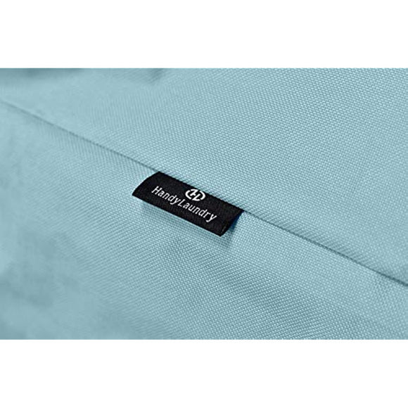 Collapsible Fabric Laundry Hamper - Portable, Foldable Large Capacity Laundry Basket, Durable Comfortable Padded Carry Handles, Self Standing Washing Bin, Folds Easily in Laundry Room Storage. (Blue)