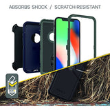 OtterBox DEFENDER SERIES SCREENLESS EDITION Case for iPhone Xs & iPhone X - Retail Packaging - (BLAZE ORANGE/BLACK W/REALTREE XTRA CAMO)