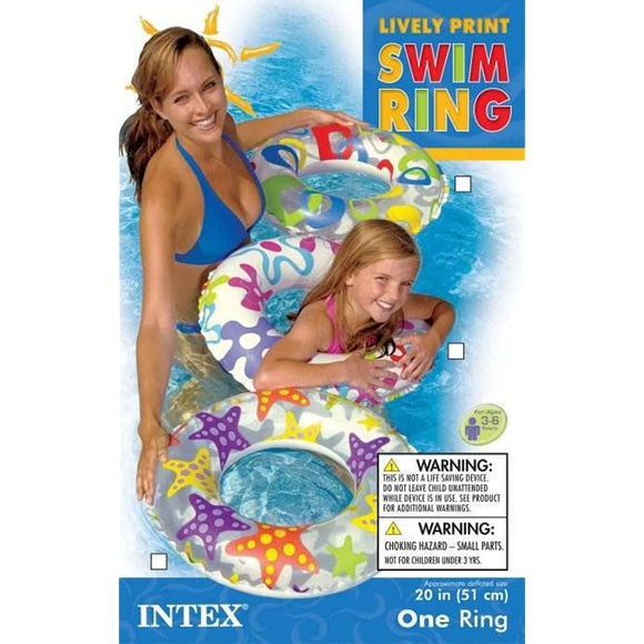 Intex Recreation 59230EP Lively Print Swim Ring 20