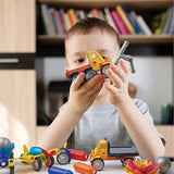 Play Brainy Magnetic Toy Cars Set for Boys and Girls - Brilliant Educational Toys for Toddlers and Preschoolers - Montessori Toy is Load of Fun & Helps with Developmental Skills (90 Piece)