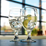 All-Purpose Wine Glass Cups, Red Wine and White Wine Glasses, Goblet Party Drinking Glasses with Stem, Wine Glass Set for Wine, Gin, Whiskey, Dining Events, Set of 4