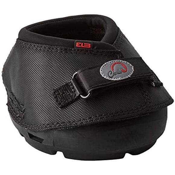 Cavallo Horse & Rider DELBR-2 ELB Regular Sole Hoof Boot, Size 2, Black