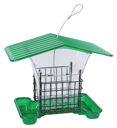 Belle Fleur 50159 Hopper Feeder W/Suets, Green