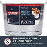 Behrens C17GS Galvanized Steel Utility Pail, 4-1/4 Gallon