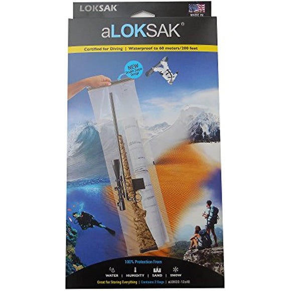 ALOKSAK Bags 2 Pack Clear 12x48