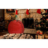 Christmas Wreath Storage Bag - 30" X 7" - Durable Tarp Material, Zippered, Reinforced Handle and Easy to Slip The Wreath in and Out. Protect Your Holiday Wreath from Dust, Insects, and Moisture.…