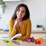 Onion Chopper Pro Vegetable Chopper Slicer Dicer Cutter - Strongest NO MORE TEARS 80% Heavier Duty Cheese & Veggie Chopper - Food Chopper Kitchen Cutter Dicer with 2 Blades