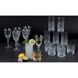 Set of 6 CRYSTAL HIGHBALL Durable Drinking glasses Limited Edition Glassware Drinkware Cups/coolers (11oz)