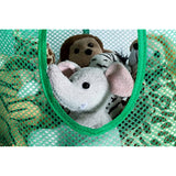 5 Tier Storage Organizer - 12" X 59" - Hang in Your Children’s Room or Closet for a Fun Way to Organize Kids Toys or Store Gloves, Shawls, Hats and Mittens. Attaches Easily to Any Rod. (Green)