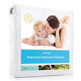 Linenspa Waterproof Smooth Top Premium Twin XL Mattress Protector, Breathable & Hypoallergenic Twin XL Mattress Covers - Packaging may vary