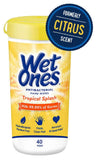 WET ONES Antibacterial Hands Wipes, Citrus Wipes,40 Count (Pack of 1)