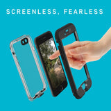 LifeProof NÜÜD SERIES Waterproof Case for iPhone SE (3rd and 2nd gen) and iPhone 8/7 - Retail Packaging - MERMAID (SOFT MINT/TALISIDE TEAL/CLEAR)