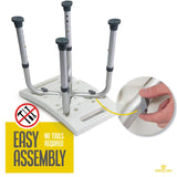 Shower Chair - with Back Scrubber & Additional Sponge - Tool Free Shower Chair