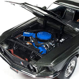 1969 Ford Mustang Boss 429 Black Jade Muscle Car & Corvette Nationals (MCACN) Limited Edition to 1002 Pieces Worldwide 1/18 Diecast Model Car by Autoworld AMM1152