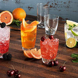 Attractive Glassware Set of 8 Highball Drinking Glasses, 16oz. Beer Glasses, Home & Party Drinkware Set.