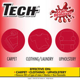 TECH Stain Remover, 24 oz Spray Bottle, For Carpet, Clothes, Upholstery, and Other Fabrics