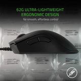 Razer DeathAdder v2 Mini Gaming Mouse: 8500K DPI Optical Sensor - 62g