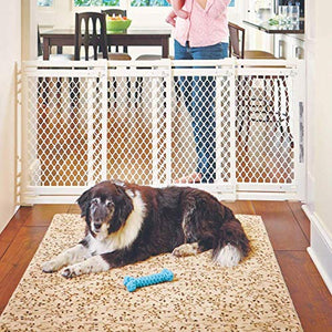 North States MyPet 62" wide Extra Wide Pet Gate: Smoothly opens and closes in