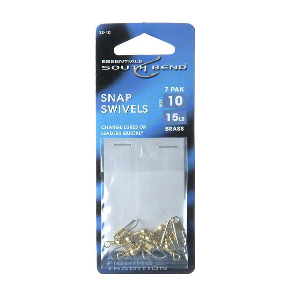 SouthBend Size 10 15 Lb. Solid Brass Swivel 7 pk