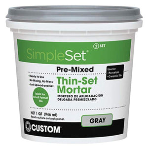 Custom BLDG Products CTTSGQT Pre-Mixed Thin Set Mortar