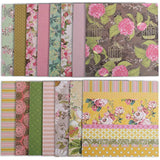 PICKME's D.I.Y Floral Scrapbook Kits for Adults & Kids, Hardcover Scrapbook Album Including Stationery Set with Gold Embossed Stickers, Decorative Ribbons & Journaling Supplies. (12" x 12", 100Pc)