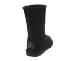 BEARPAW Women's Elle Short Black Size 8 | Women's Boot Classic Suede | Women's Slip On Boot | Comfortable Winter Boot