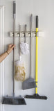 Magic Holder 5 Position Mop and Broom Holder, Floor Mop Holder, Broom Utility Holder, Storage Solutions and Organizers for Cleaning