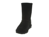 BEARPAW Women's Elle Short Black Size 8 | Women's Boot Classic Suede | Women's Slip On Boot | Comfortable Winter Boot