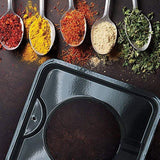 Range Kleen P400 Black Porcelain Square Style I Gas Drip Pan 7.75 Inches