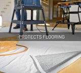 CoverGrip 35408 Quick 8 oz. Canvas Safety Drop Cloth, 3.5� x 4�, Beige