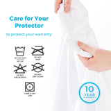 Linenspa Waterproof Smooth Top Premium Twin XL Mattress Protector, Breathable & Hypoallergenic Twin XL Mattress Covers - Packaging may vary