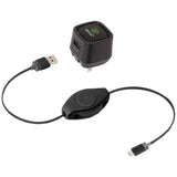 ReTrak 2.4-Amp Wall Charger and Premier Retractable microUSB Charge and Sync