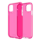 ZAGG Gear4 Crystal Palace Neon Compatible with iPhone 11 Pro Case, Advanced Impact Protection with Integrated D3O Technology, Anti-Yellowing, Phone Cover � Neon Pink