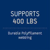 ENO, Eagles Nest Outfitters Atlas Hammock Straps, Suspension System with Storage Bag, 400 LB Capacity, 9' x 1.5/.75", Black/Royal